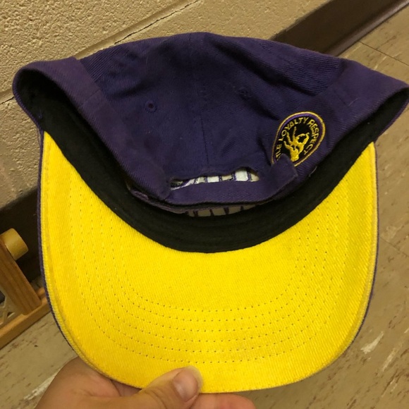 WWE John Cena Purple Yellow U Can't See Me Adjustable Baseball Cap Hat - Picture 3 of 5